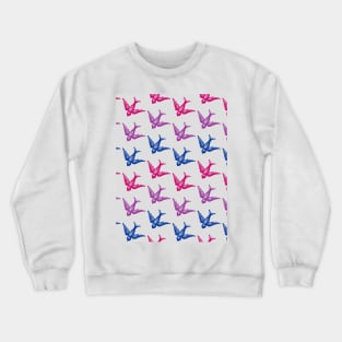 Bi Flag Birds Design Crewneck Sweatshirt